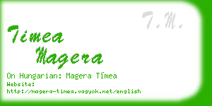 timea magera business card